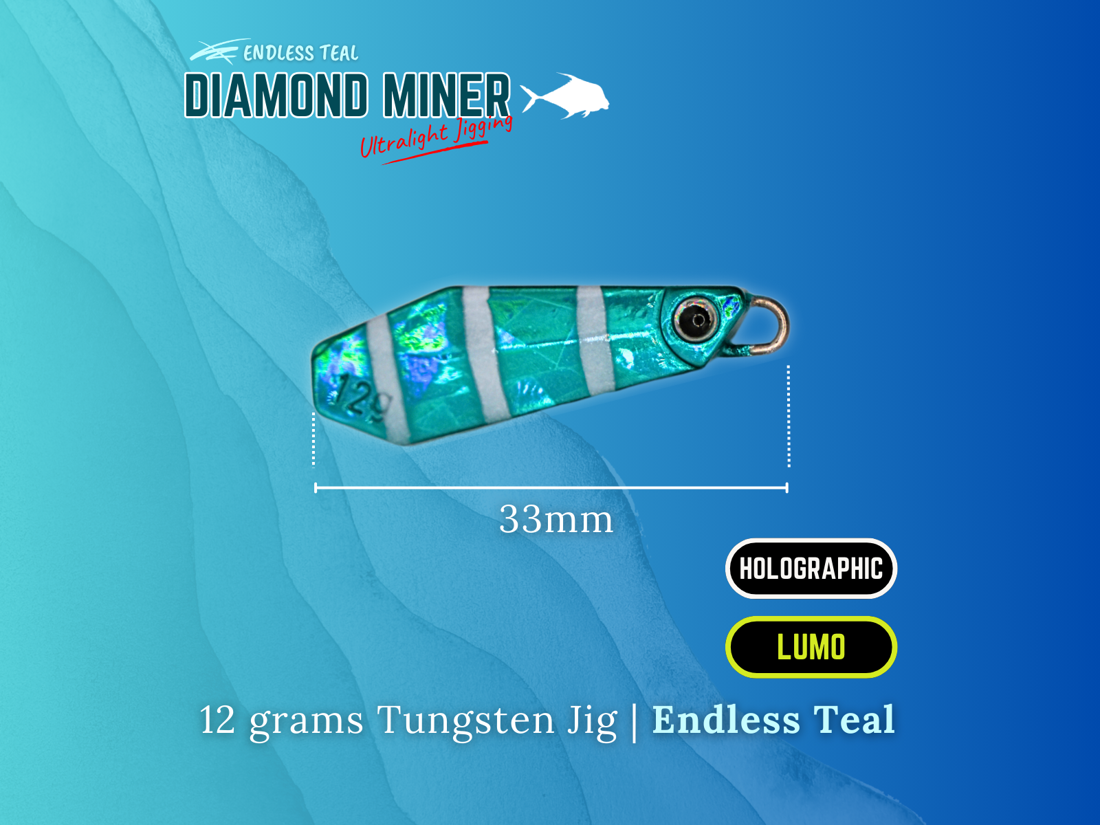 Endless Teal - Diamond Miner Micro TG Tungsten Jigs