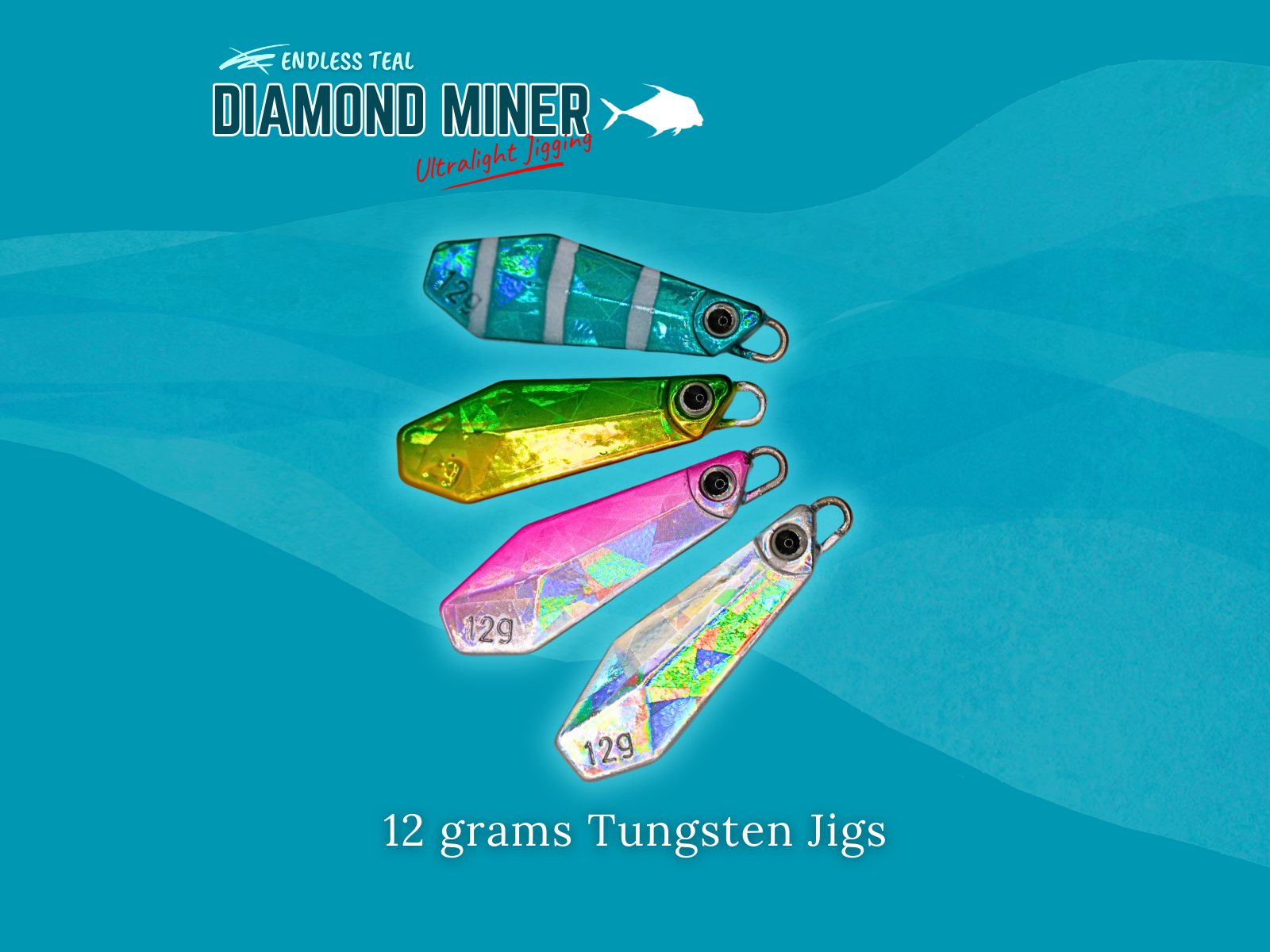 Endless Teal - Diamond Miner Micro TG Tungsten Jigs