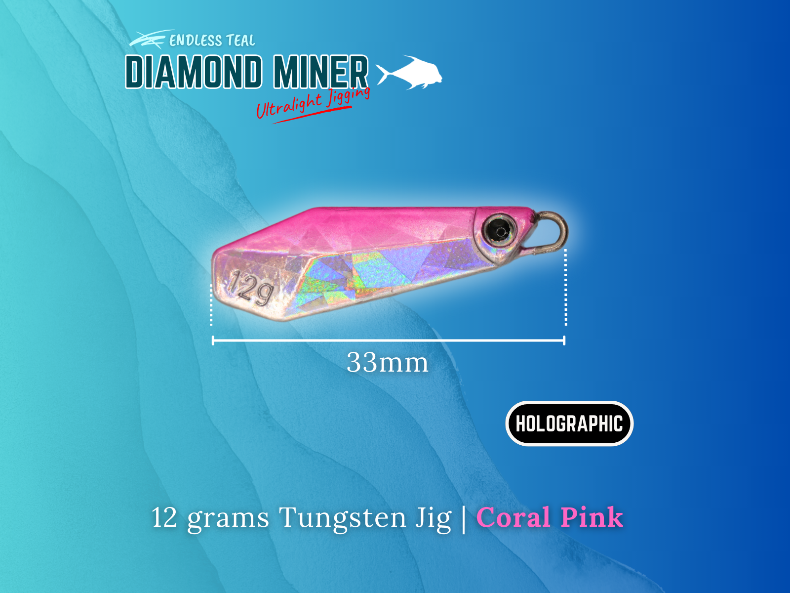 Endless Teal - Diamond Miner Micro TG Tungsten Jigs