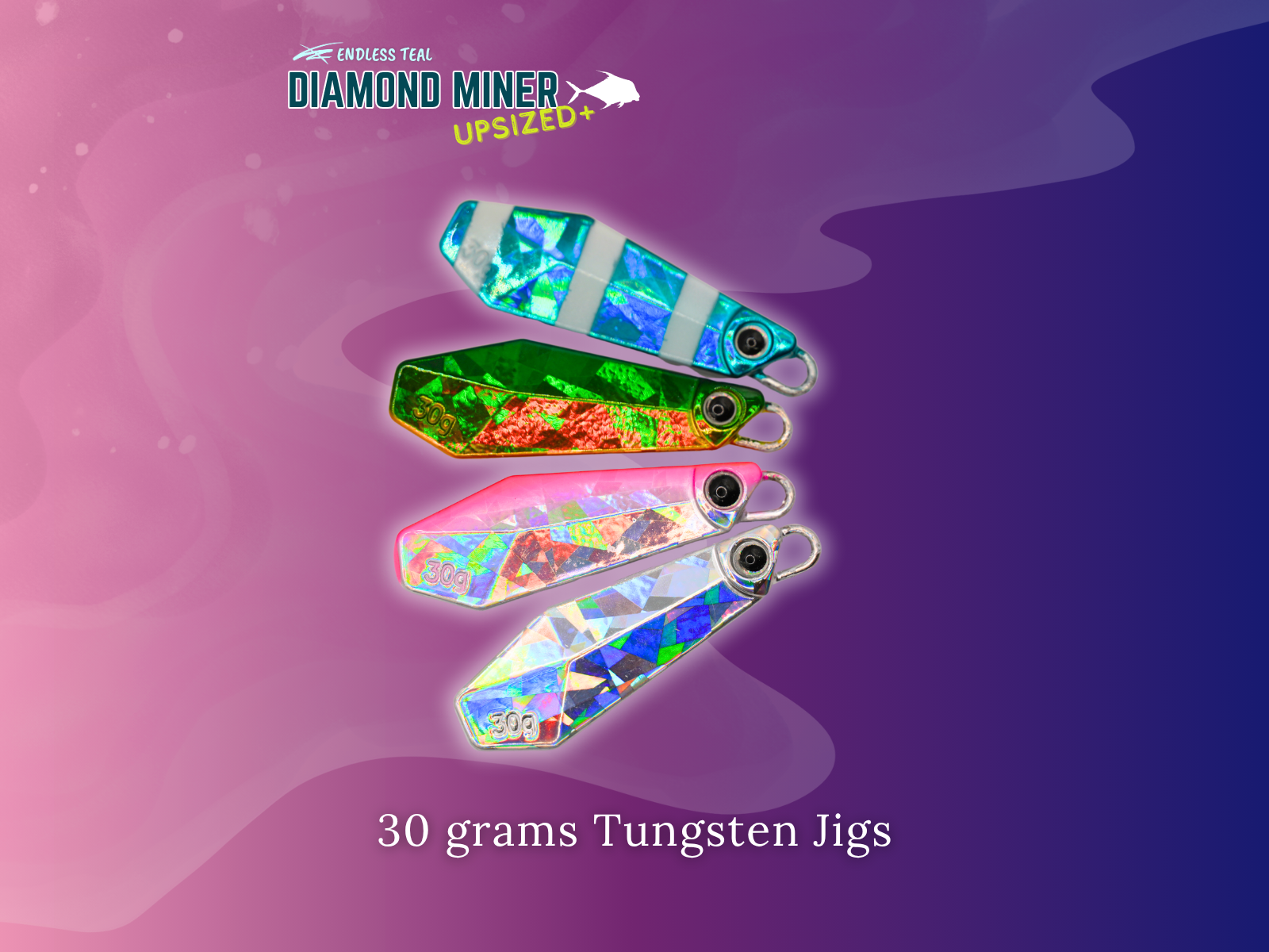 Endless Teal - Diamond Miner Micro TG Tungsten Jigs
