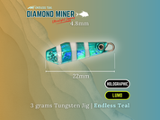 Endless Teal - Diamond Miner Micro TG Tungsten Jigs