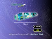 Endless Teal - Diamond Miner Micro TG Tungsten Jigs