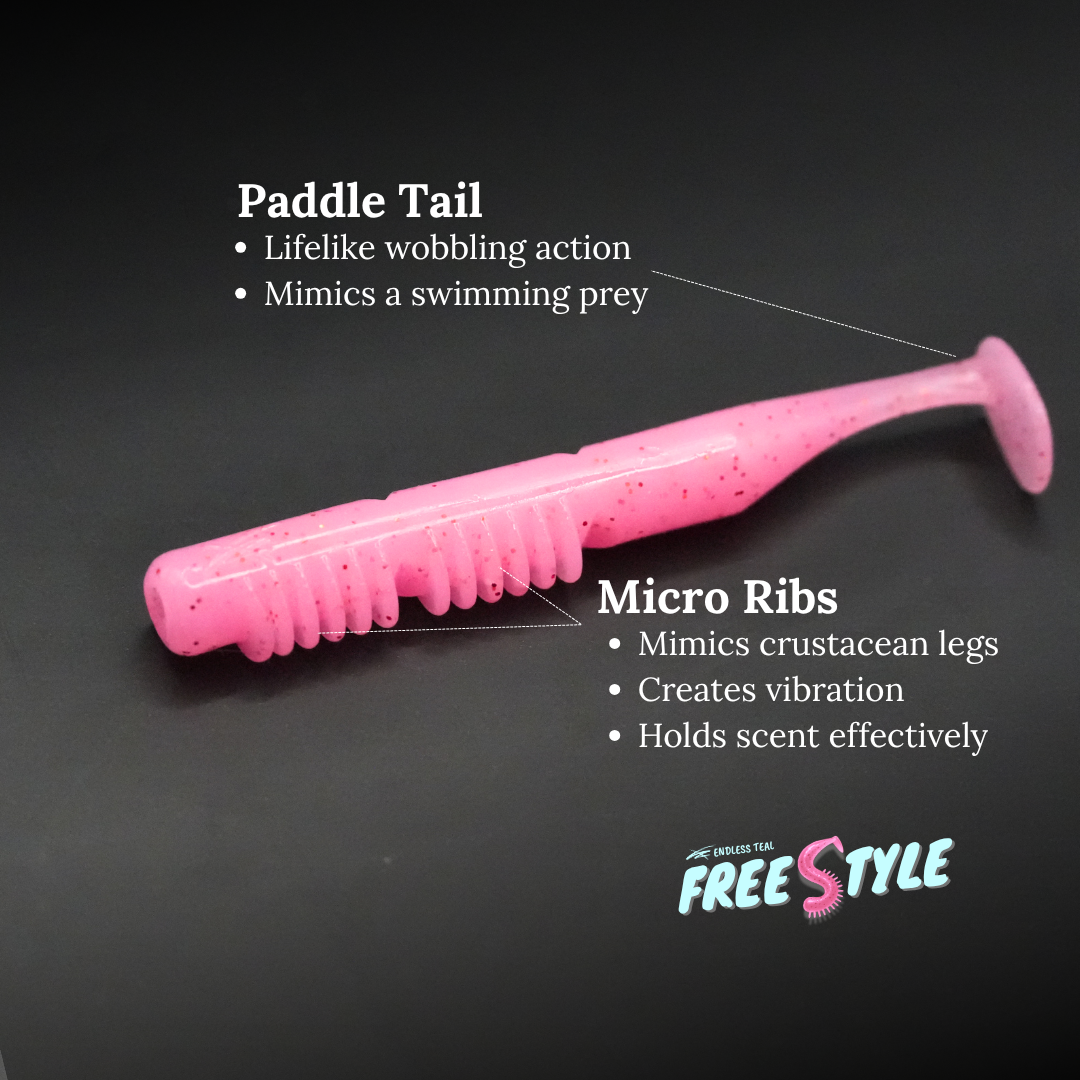 Endless Teal Freestyle Soft Plastics