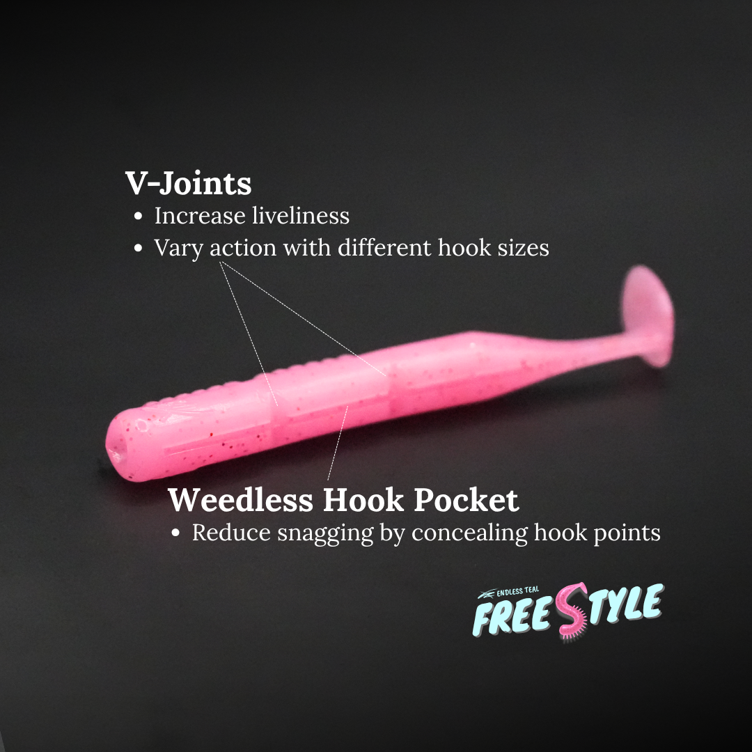 Endless Teal Freestyle Soft Plastics