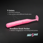 Endless Teal Freestyle Soft Plastics