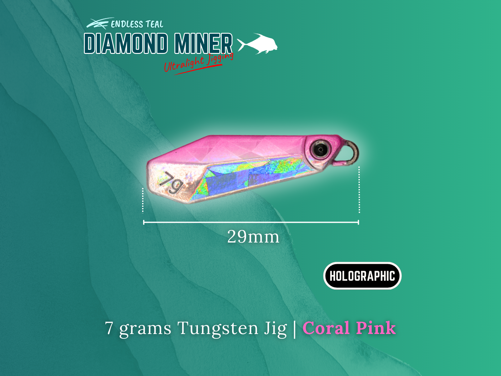 Endless Teal - Diamond Miner Micro TG Tungsten Jigs