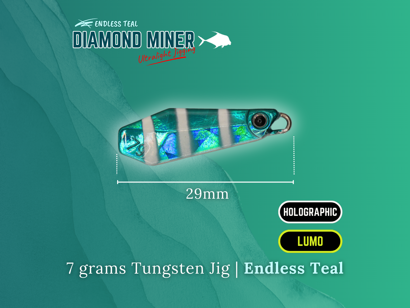 Endless Teal - Diamond Miner Micro TG Tungsten Jigs