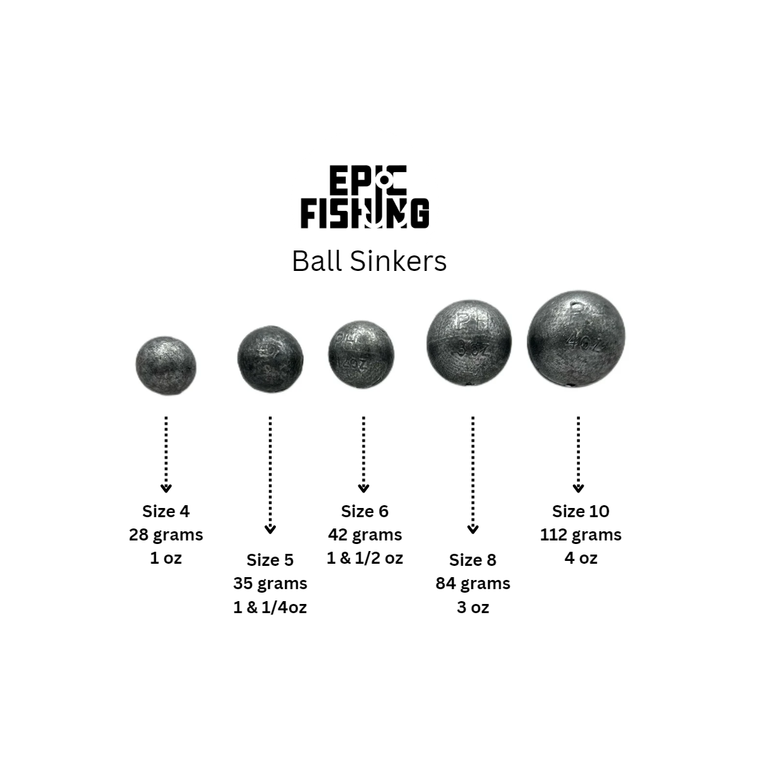 Ball Lead Fishing Sinkers