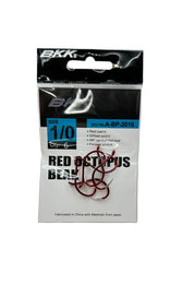 BKK Red Octopus Hook - Pack of 6 Hooks