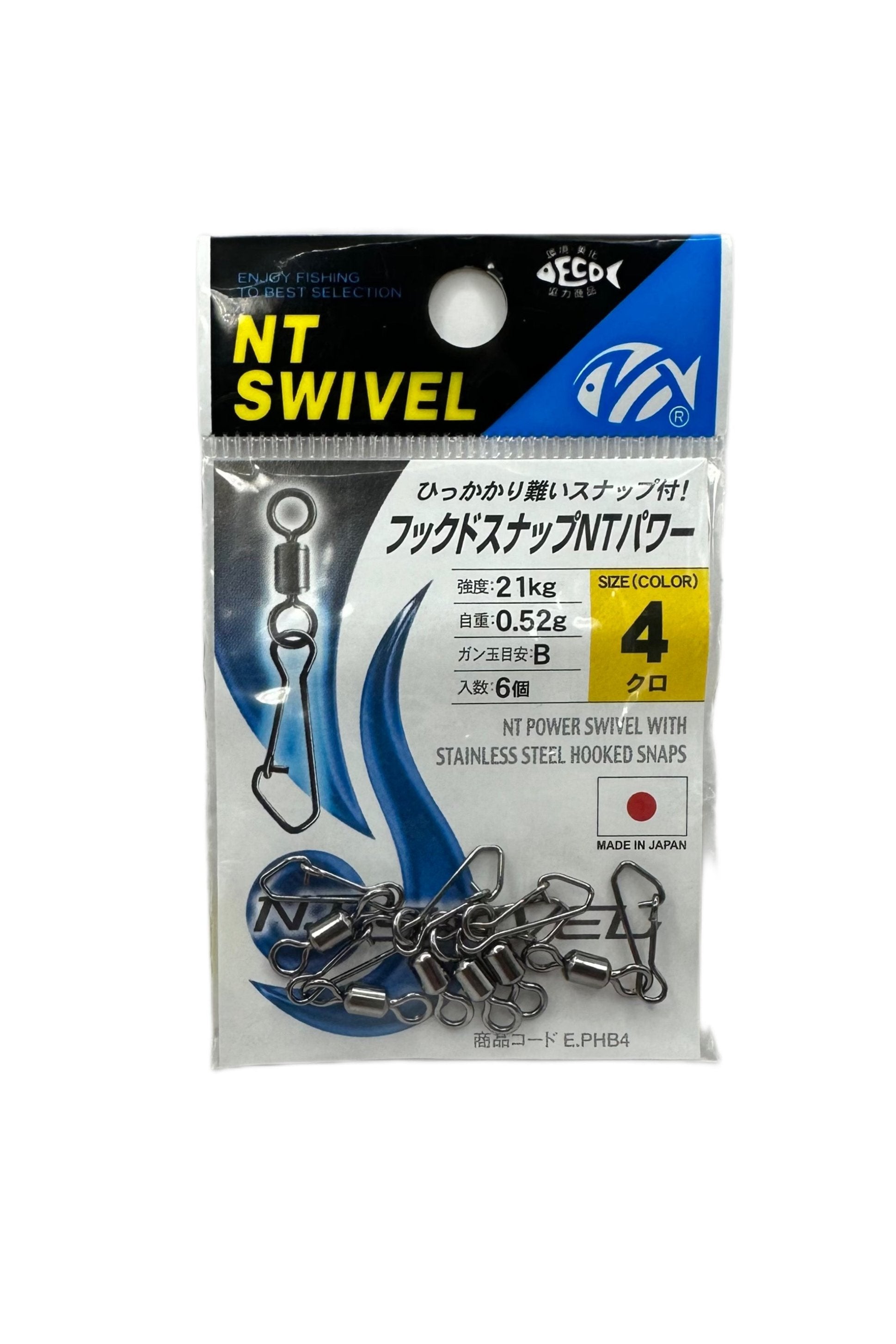 N.T 415B Power Swivel With SS Hooked Snap