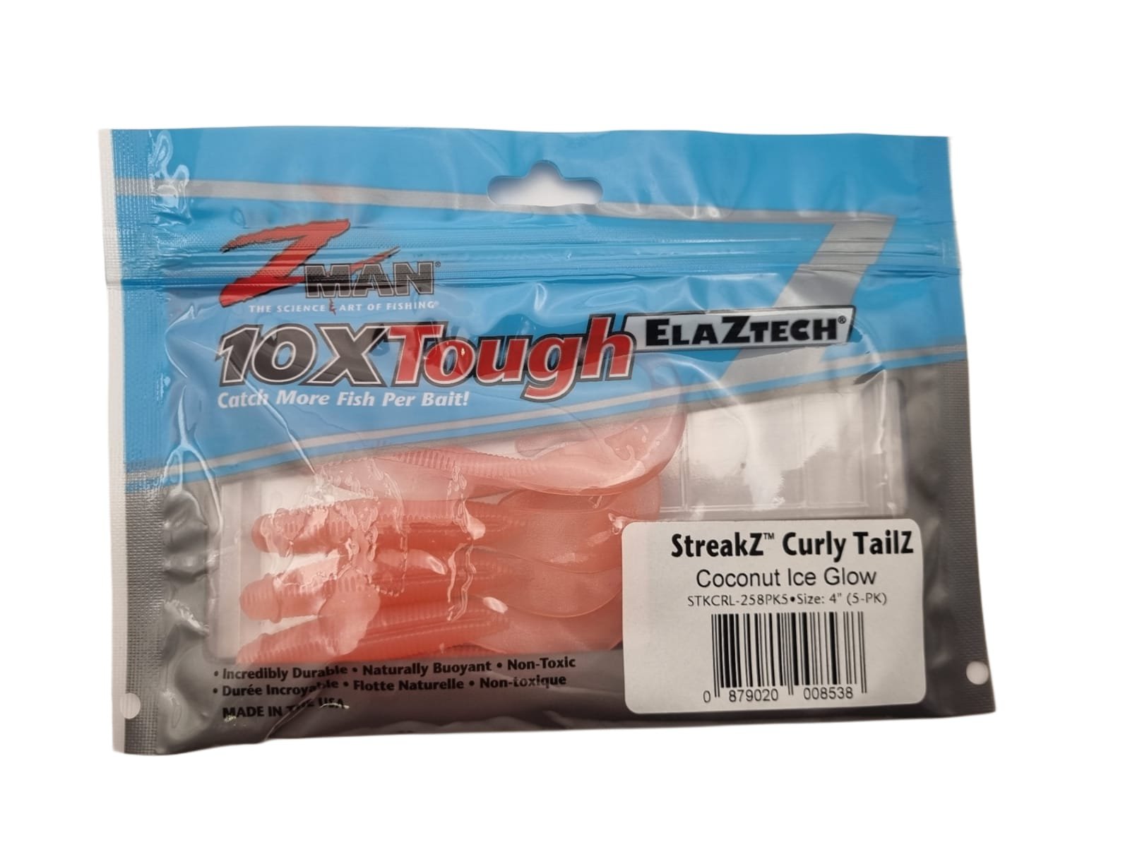 Zman 4 Inch StreakZ Curly TailZ Soft Plastic Lure