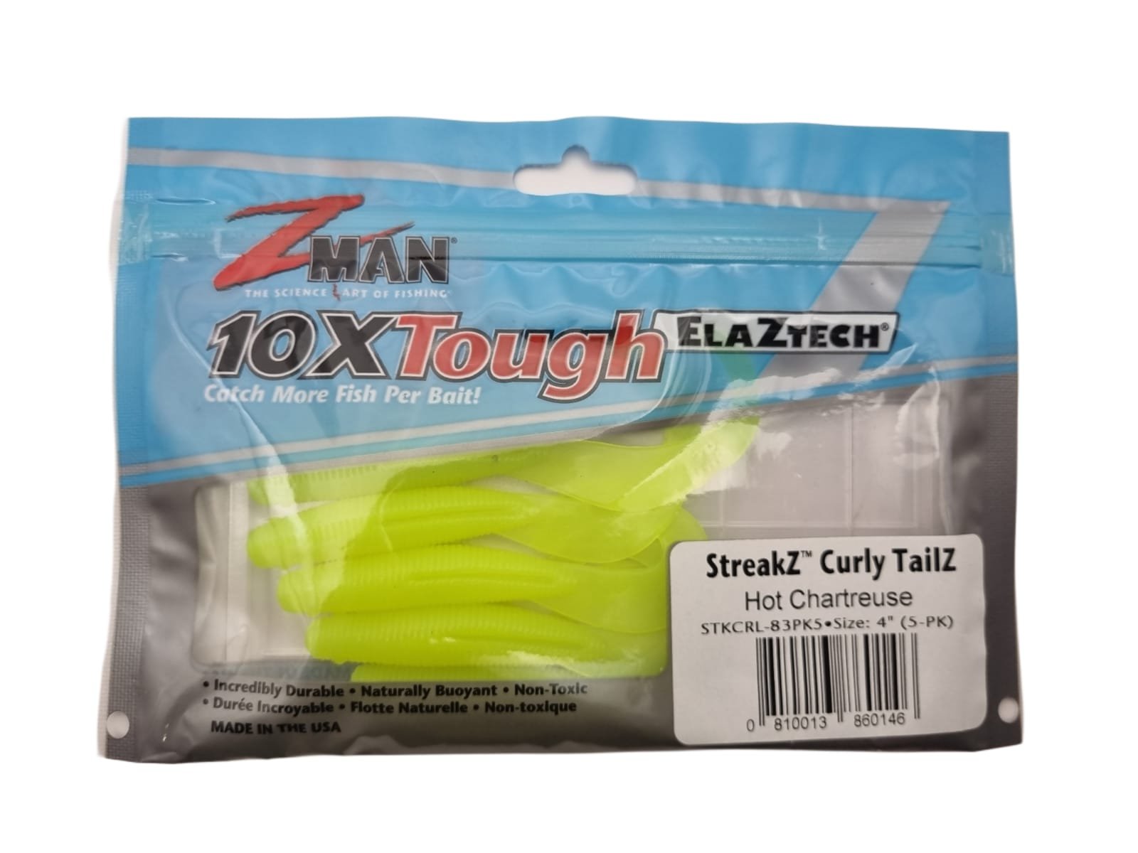 Zman 4 Inch StreakZ Curly TailZ Soft Plastic Lure