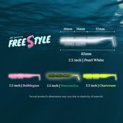 Endless Teal Freestyle Soft Plastics