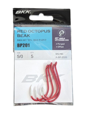 BKK Red Octopus Hook - Pack of 6 Hooks